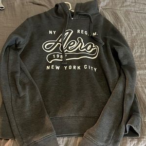 Dark grey aero hoodie